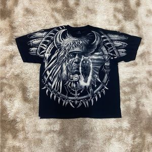 Liquid Blue AOP Native Tee